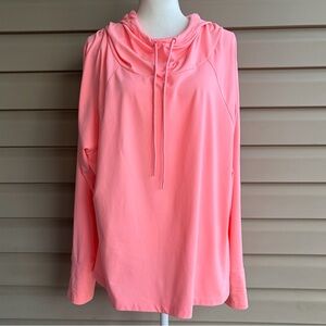 •Zelos• Lightweight Hooded Long Sleeve Athleisure Pullover - Size 1X